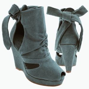 Jeffrey Campbell Canvas Booties